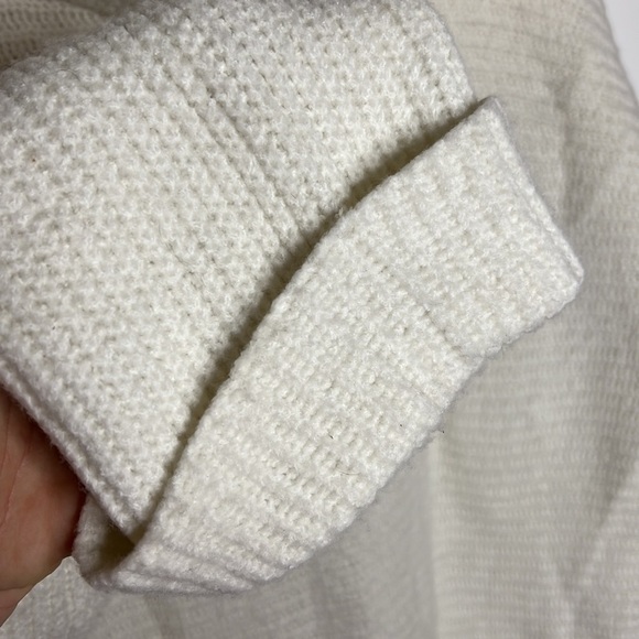NWT Anthropologie Pilcro Cowl Neck Ivory Oversized Knit Sweater - Picture 8 of 12